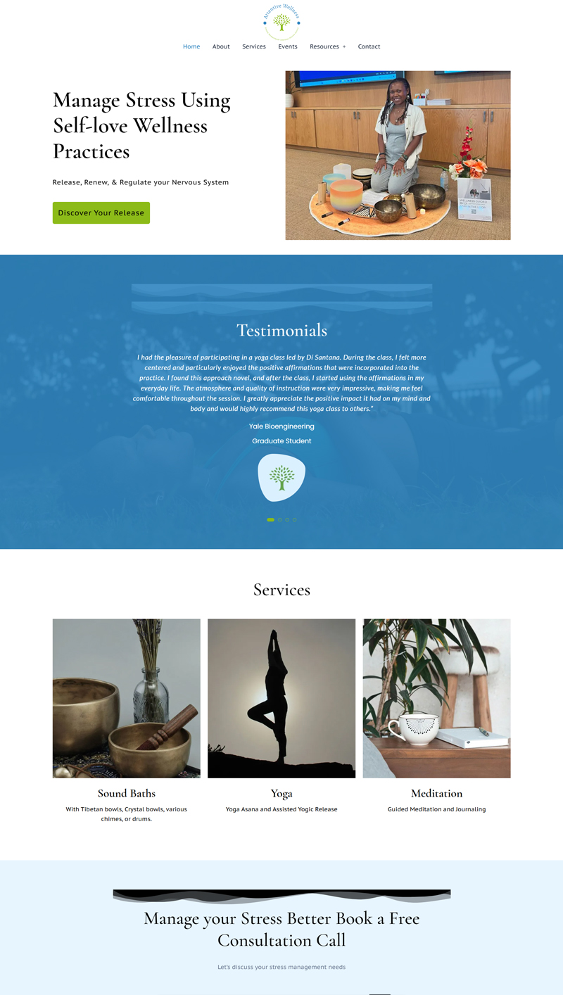 Attentive Wellness — Stress Management & Holistic Wellness Site
