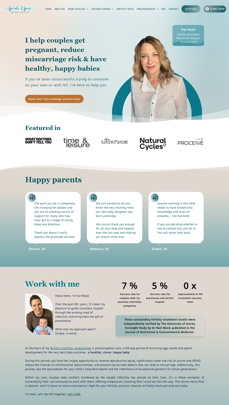 Birds & Bees Natural Fertility — Fertility Coaching Site
