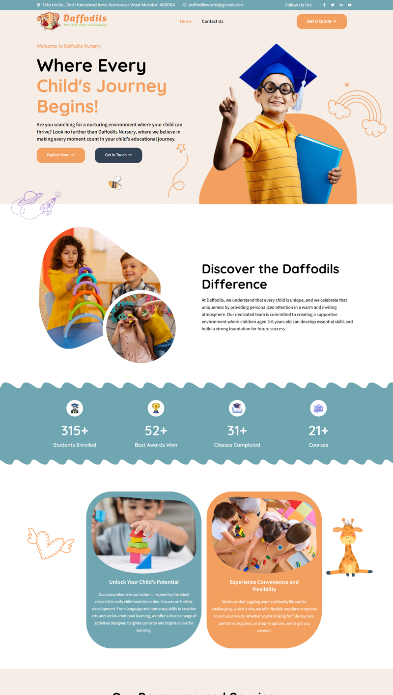 Daffodils Nursery — Children's Education Site