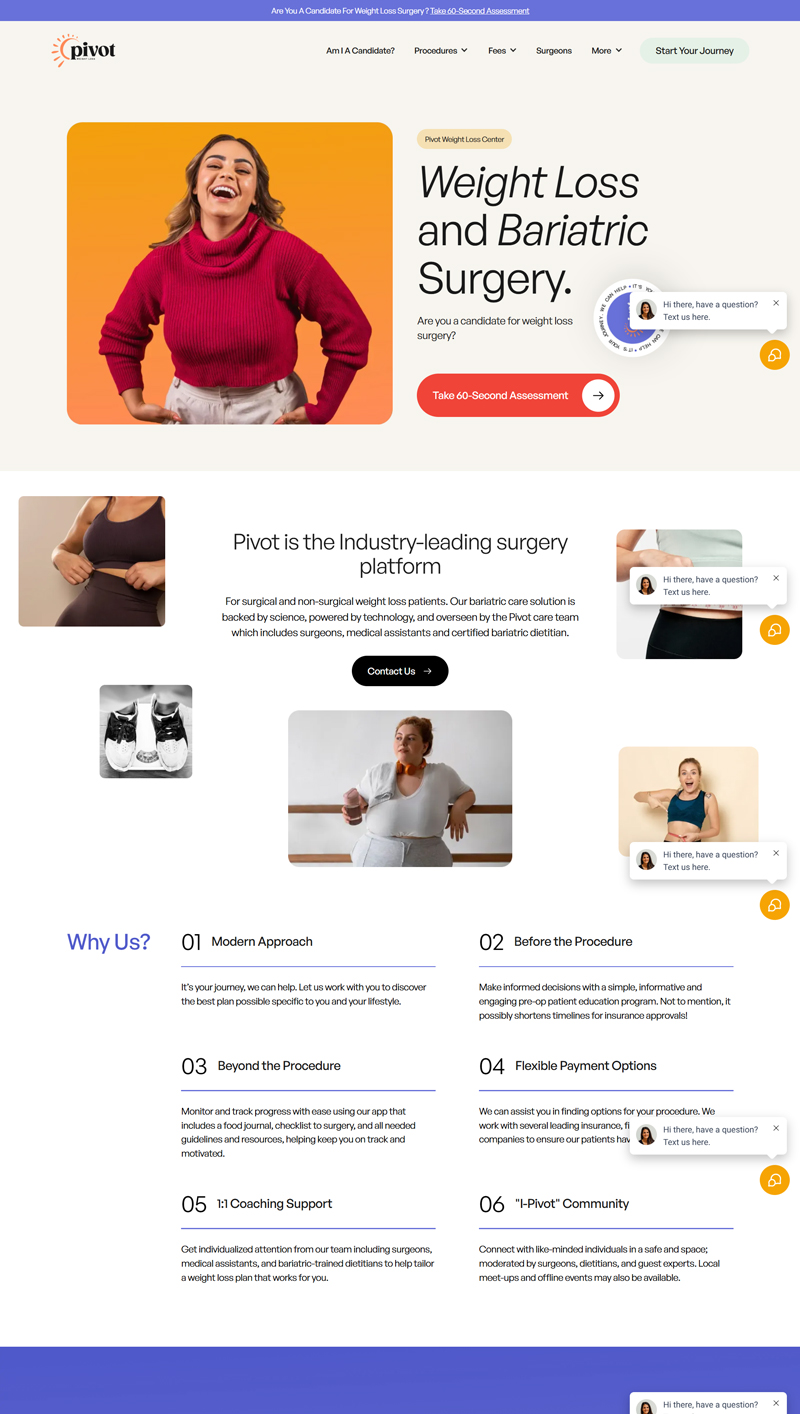 Pivot — Weight Loss & Bariatric Surgery Platform
